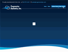 Tablet Screenshot of progressivedyn.com